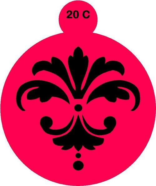 Cake Stencil Damask 2
