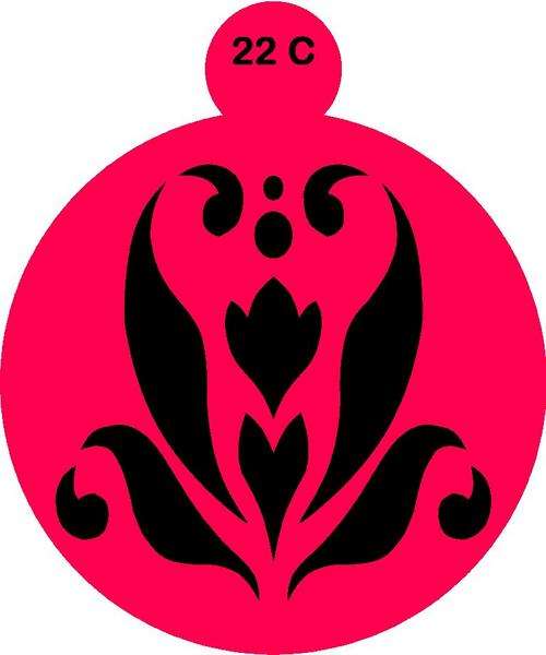 Cake Stencil Damask 4