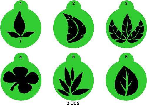 Cupcake Stencil Set Leaves