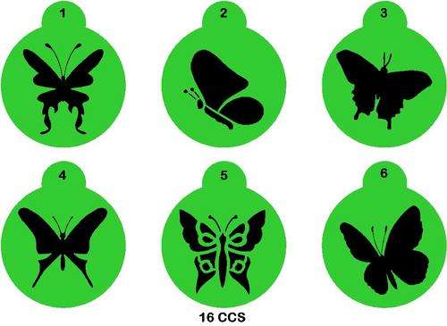Cupcake Stencil Set Butterflies