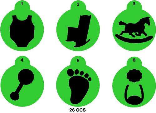 Cupcake Stencil Set Baby