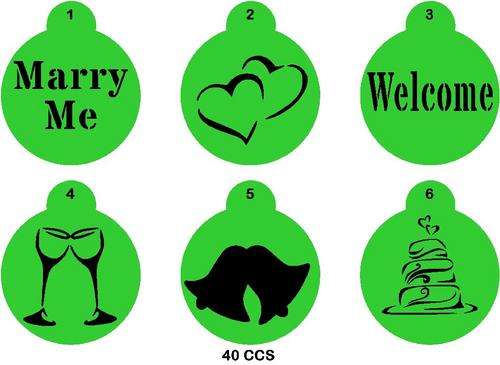 Cupcake Stencil Set Wedding