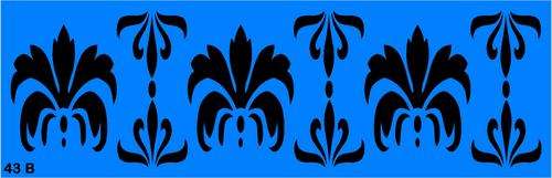 Border Stencil Damask 7