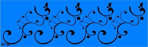 Border Stencil Scroll 8