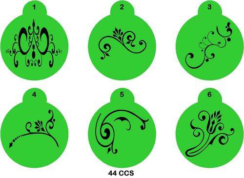 Cupcake Stencil Set Scrolls
