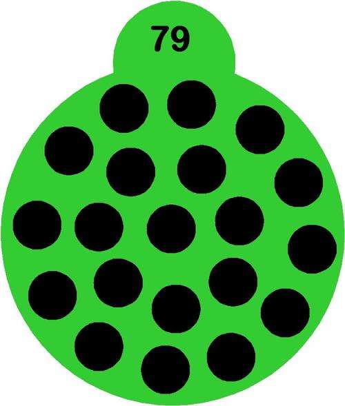 Cupcake Stencil Polka Dots
