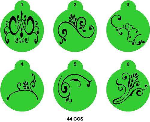 Cupcake Stencil Set Scrolls