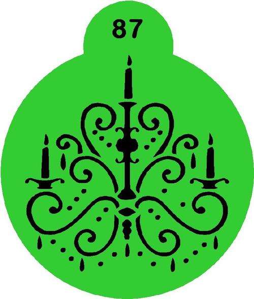 Cupcake Stencil Chandelier