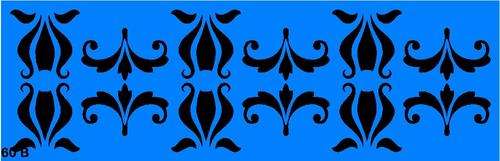 Border Stencil Damask 14