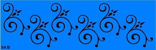 Border Stencil Scroll 12