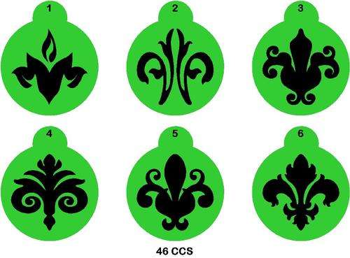 Cupcake Stencil Set Damask 3