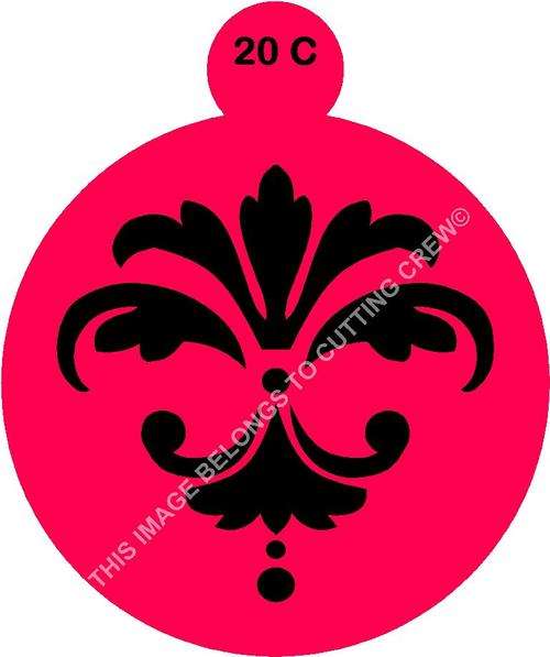Cake Stencil Damask 2