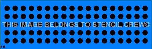 Border Stencil Polka Dots