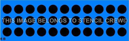 Border Stencil Polka Dots
