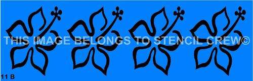 Border Stencil Flower