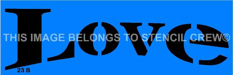 Border Stencil Love
