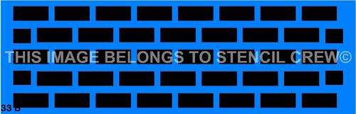 Border Stencil Brick