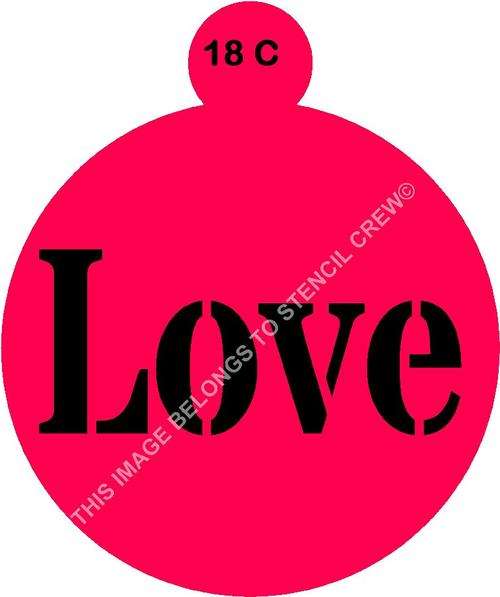 Cake Stencil Love