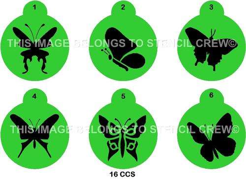 Cupcake Stencil Set Butterflies