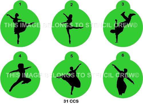Cupcake Stencil Set Dancers