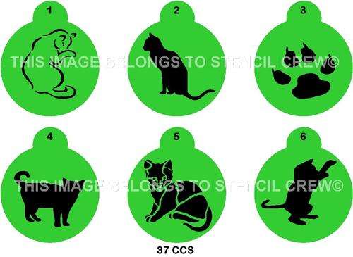 Cupcake Stencil Set Cats