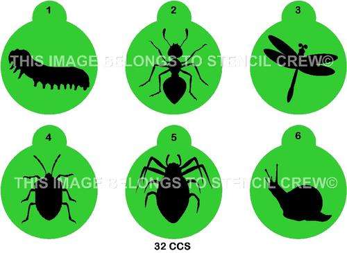 Cupcake Stencil Set Insects