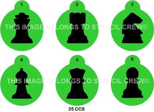 Cupcake Stencil Set Chess