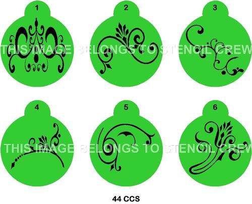 Cupcake Stencil Set Scrolls