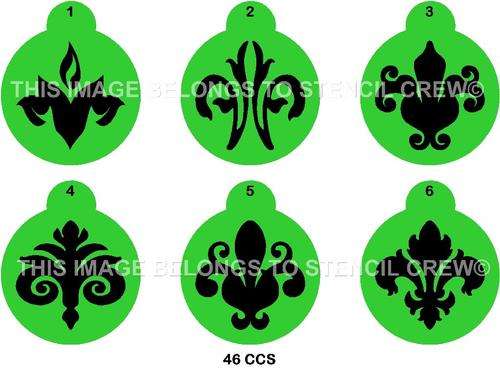 Cupcake Stencil Set Damask 3