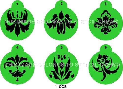 Cupcake Stencil Set Damask