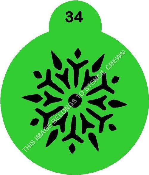 Cupcake Stencil Christmas 4