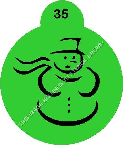 Cupcake Stencil Christmas 5