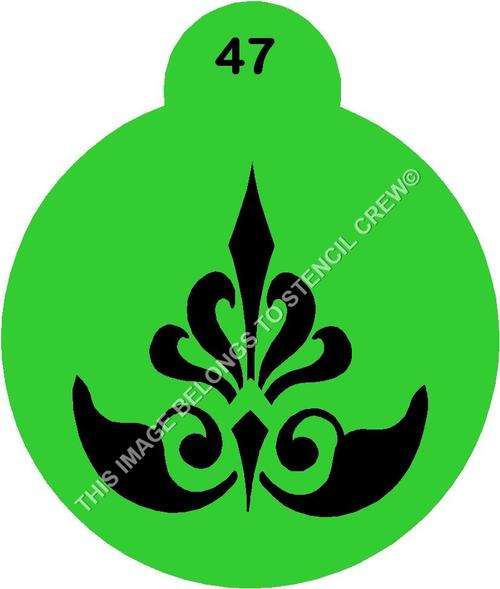 Cupcake Stencil Damask 3