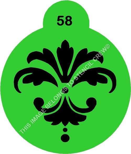 Cupcake Stencil Damask 6