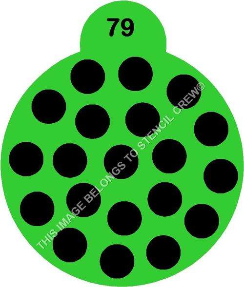 Cupcake Stencil Polka Dots