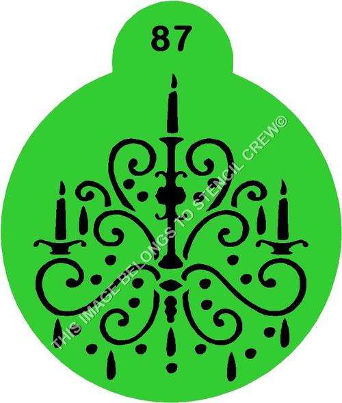 Cupcake Stencil Chandelier