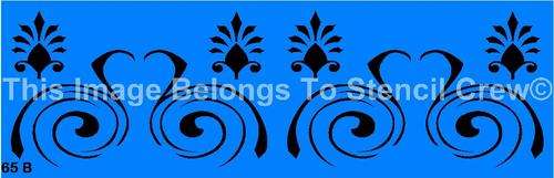 Border Stencil Scroll