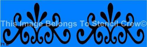 Border Stencil Scroll