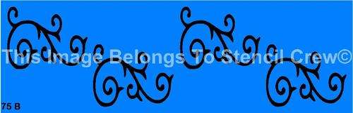 Border Stencil Scroll