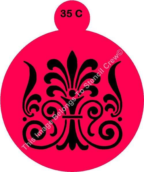 Cake Stencil Damask