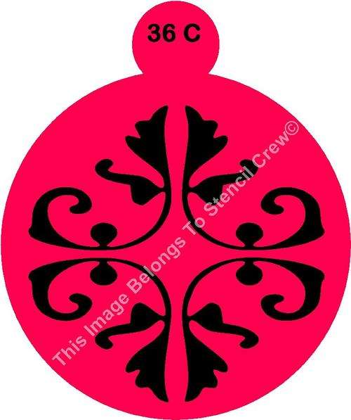 Cake Stencil Damask