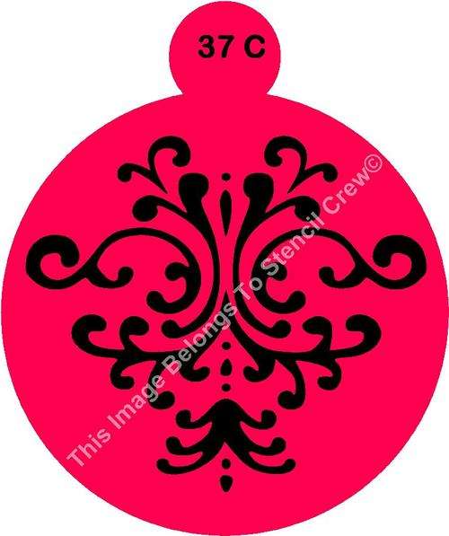 Cake Stencil Damask