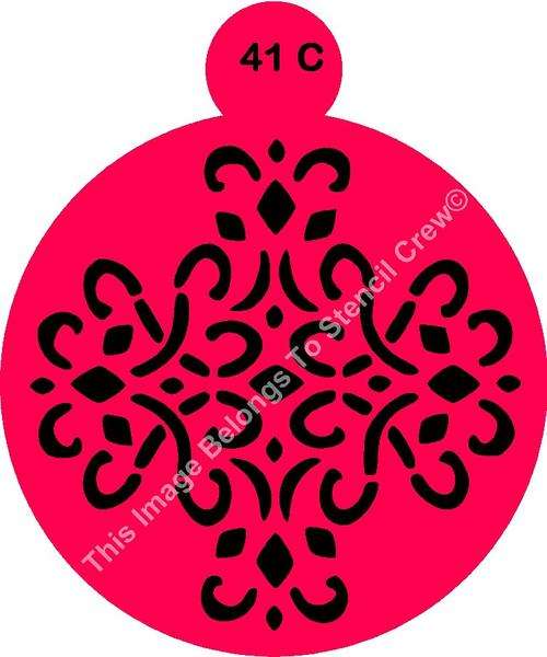 Cake Stencil Swirl