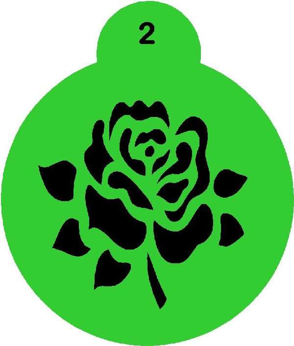 Cupcake Stencil Flower 1