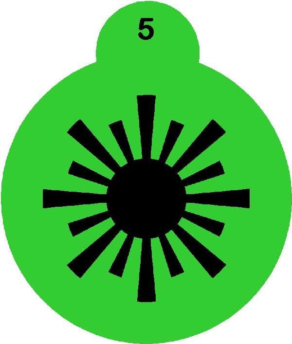 Cupcake Stencil Sun