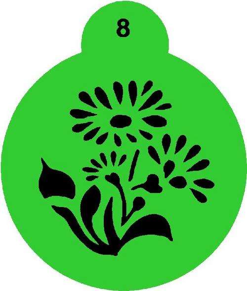 Cupcake Stencil Flower 2