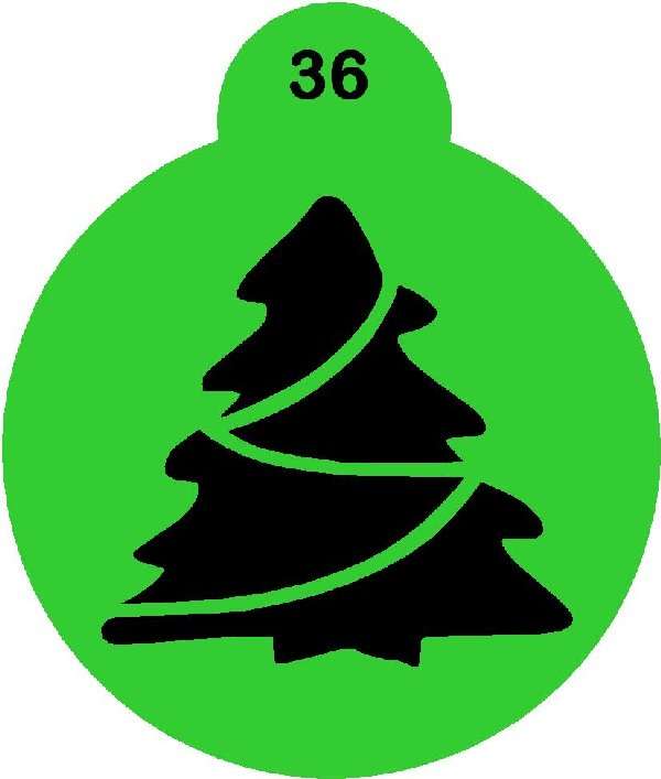Cupcake Stencil Tree