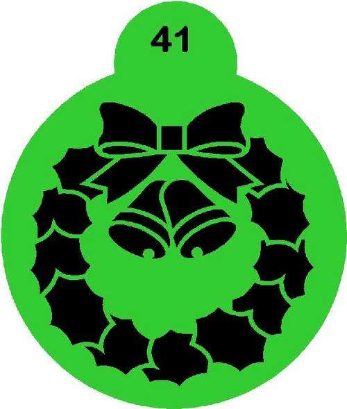 Cupcake Stencil Wreath