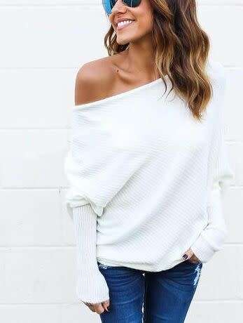 !!! NEW ARRIVED!!! FASHIONABLE OFF SHOULDER LONG SLEEVE TOP