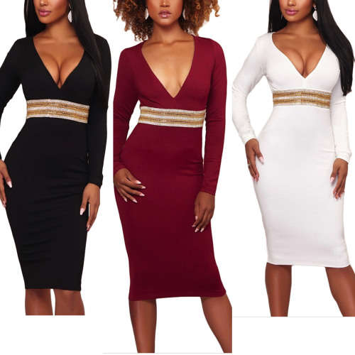 SEXY LONG SLEEVE DRESS/ CASUAL DRESS IN SIZE S TO M